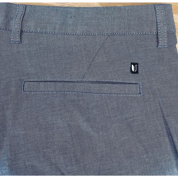 LINKSOUL Flat Front Shorts Casual Golf High Quality Bluish Men's Gray SIZE 38 - Picture 6 of 7
